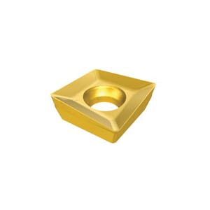 Iscar 5694787 HELIQUAD Single Sided Milling Insert, XOMT Insert, 060204 Insert, Carbide, Manufacturer's Grade: IC910, Squared Shape, Material Grade: K, P